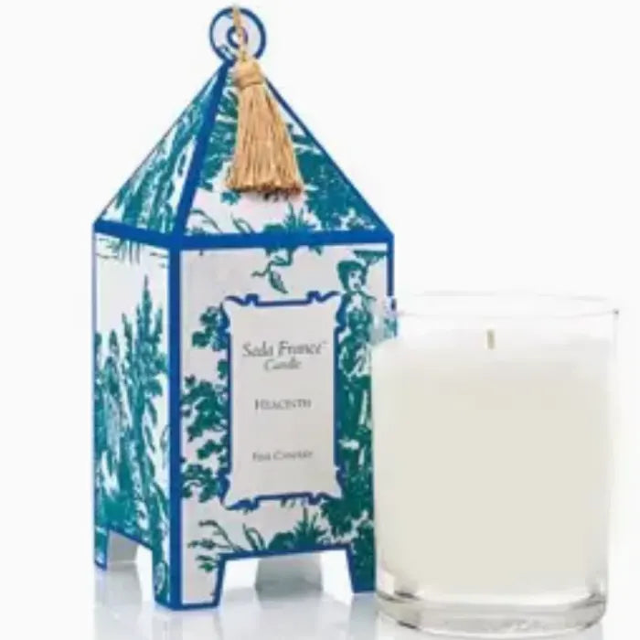 Hyacinth Classic Toile Mini Pagoda Box Candle