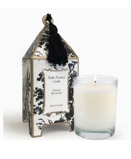 GINGER BLOSSOMS CLASSIC TOILE PAGODA BOX CANDLE